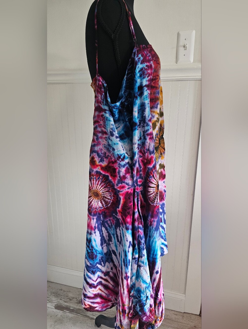 Colorful Tie-Dye Sun Dress Coverup 1X - 2X - Picture 2 of 4